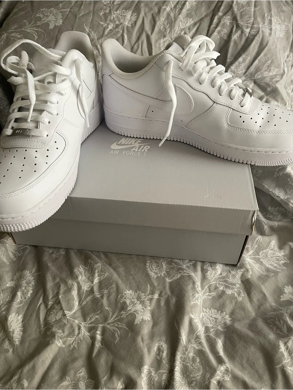 Nike Air Force White Low-Top Leather Sneakers